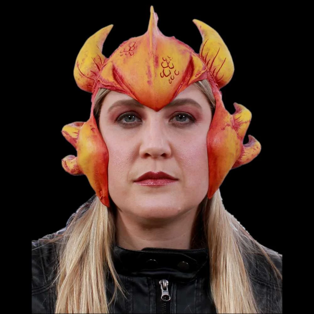 Zagone Studios Painted Latex Masks, Gloves, Feet & Costumes Fantasy Helmet - Silver Or Fire 5 Zagone Studios Painted Latex Masks, Gloves, Feet & Costumes Fantasy Helmet - Silver Or Fire