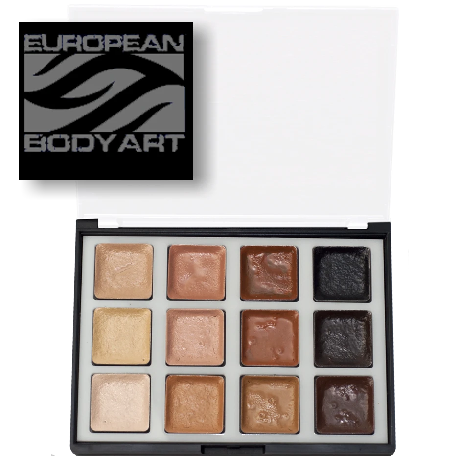 EBA European Body Art Encore 12 Color Master Palette - Skin 3 EBA European Body Art Encore 12 Color Master Palette - Skin