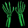 Zagone Studios UV Reactive Green Skeleton Gloves