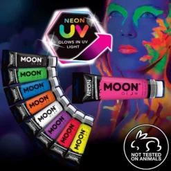 Moon Creations Neon UV Face & Body Paint W/Applicator 75ml