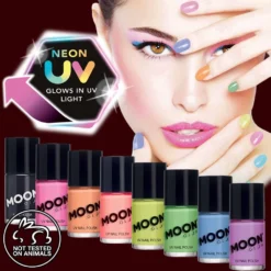 Moon Creations Pastel Neon UV Nail Polish 14ml Makeup & Tools