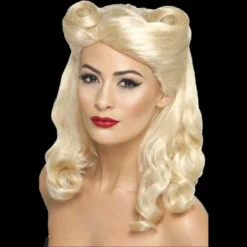 Smiffys Pin Up Blonde Wigs, Lashes, Facial Hair, Furry Ears