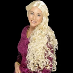 Smiffys Wigs, Lashes, Facial Hair, Furry Ears Blond Renaissance Woman Wig