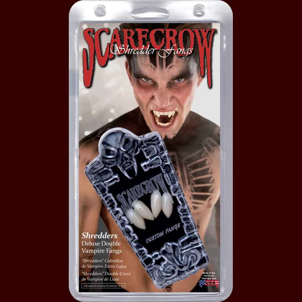 Scarecrow Shredders - Double Vampire Fangs Fangs,Teeth & Claws 4 Scarecrow Shredders - Double Vampire Fangs Fangs,Teeth & Claws
