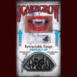 Fangs,Teeth & Claws Retractable Vampire Fangs By Scarecrow 9 Fangs,Teeth & Claws Retractable Vampire Fangs By Scarecrow