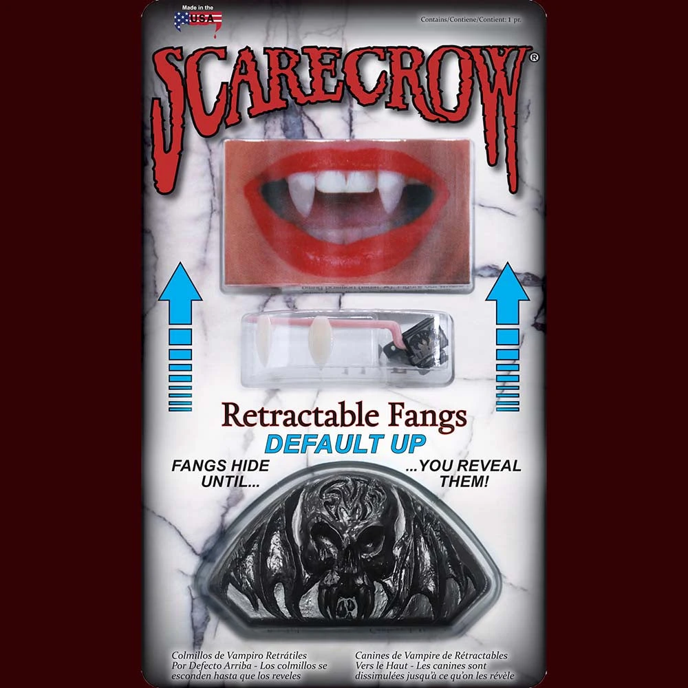 Fangs,Teeth & Claws Retractable Vampire Fangs By Scarecrow 6 Fangs,Teeth & Claws Retractable Vampire Fangs By Scarecrow