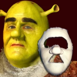 Makeup And Creative Arts Foam Latex Masks Shrek Face