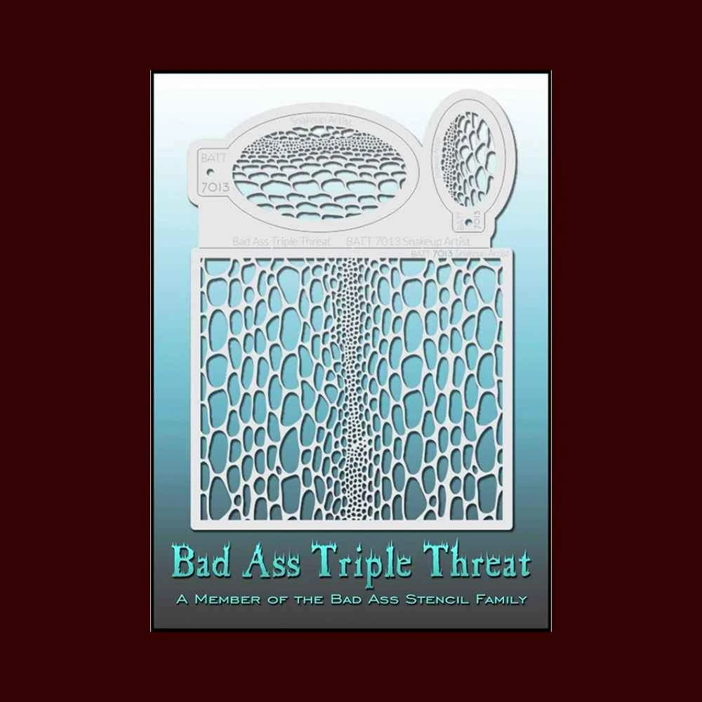 Graftobian Makeup Company Snakeup Artist Triple Threat Stencil Set Stencils 3 Graftobian Makeup Company Snakeup Artist Triple Threat Stencil Set Stencils