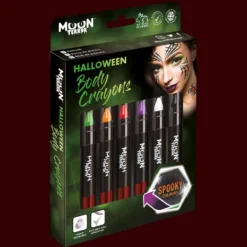 Moon Creations Set Of 6 Halloween Makeup Body Crayons