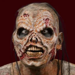 FX Faces Rip-Off: Skull With Zombie Skin Foam Latex Masks