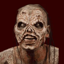 FX Faces Rip-Off: Skull With Zombie Skin Foam Latex Masks