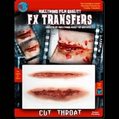 Tinsley Transfers Cut Throat - 3D FX Transfers Injury FX