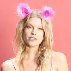 Kritter Klips Pink Patch Clip-on Ears