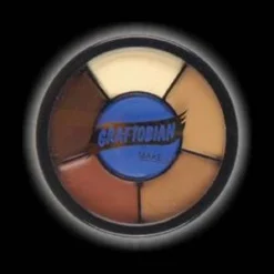 Graftobian Makeup Company Makeup & Tools 6 Color Skin Tone And Bald Cap RMG Wheel